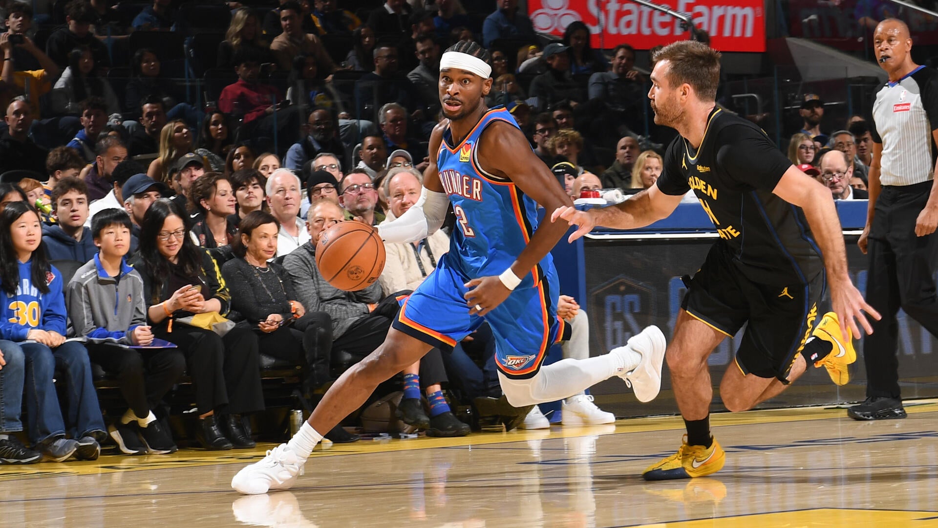 Highlights: Thunder at Warriors (1/2)