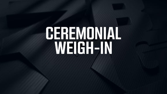 Zuffa 01: Ceremonial Weigh-In