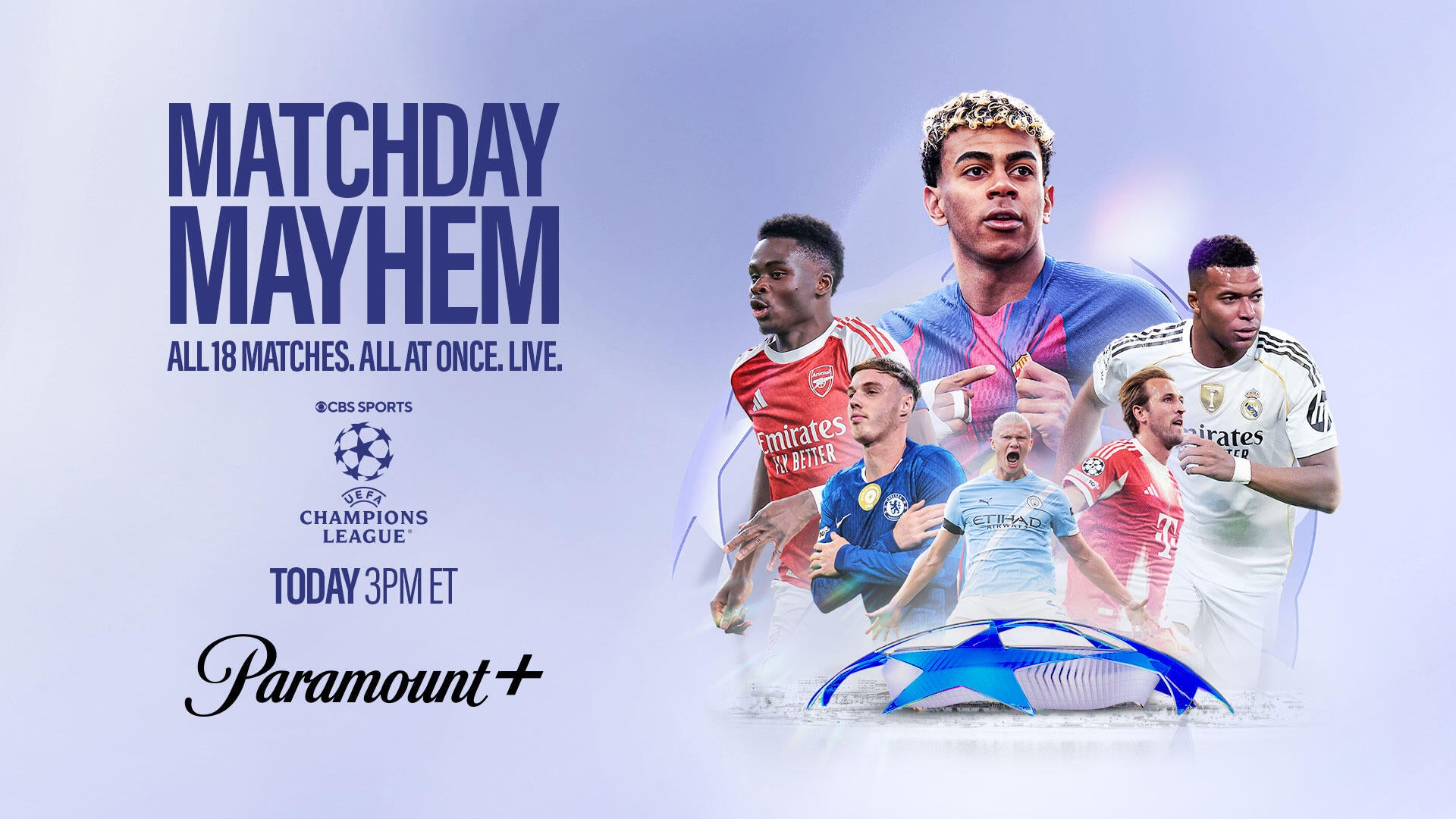 Footy Fix as Matchday Mayhem returns: Champions League league phase with 18 simultaneous games on Paramount+