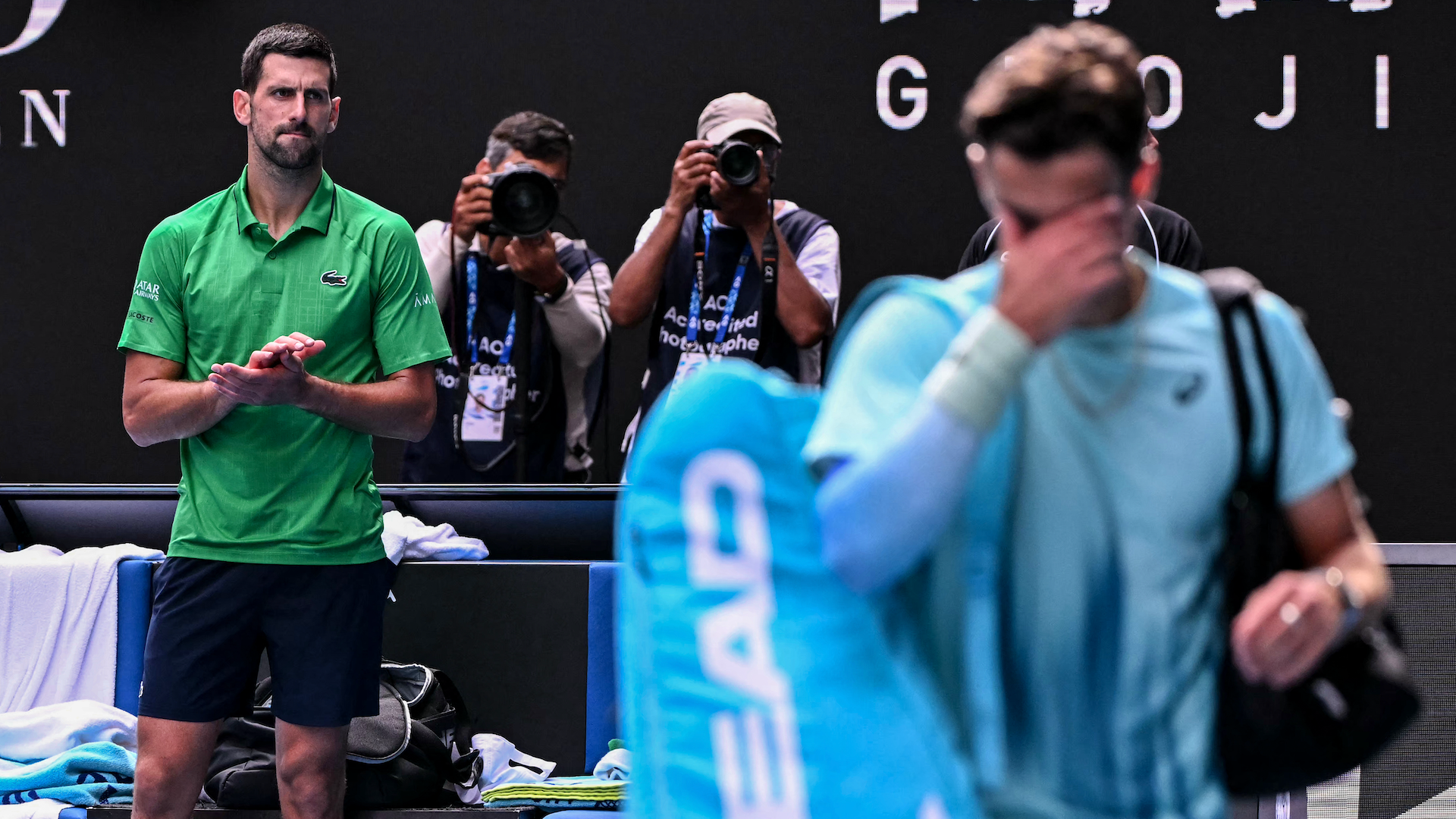 Novak Djokovic 'lucky' to advance, Jannik Sinner coasts past Ben Shelton as Australian Open semifinals set