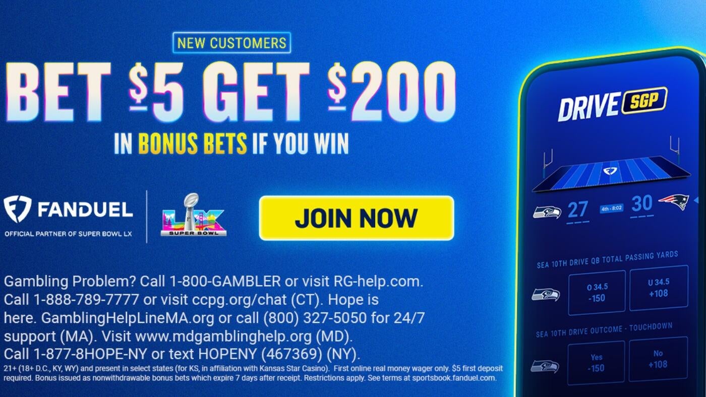 Use FanDuel promo code to get $200 in bonus bets by targeting Seahawks vs. Patriots in 2026 Big Game on Sunday