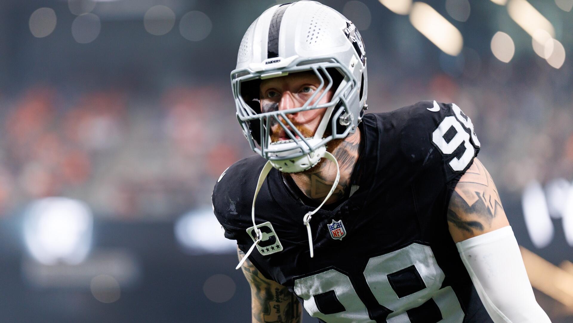 What is Maxx Crosby's future with the Raiders? New coach Klint Kubiak meets with star pass rusher on first day