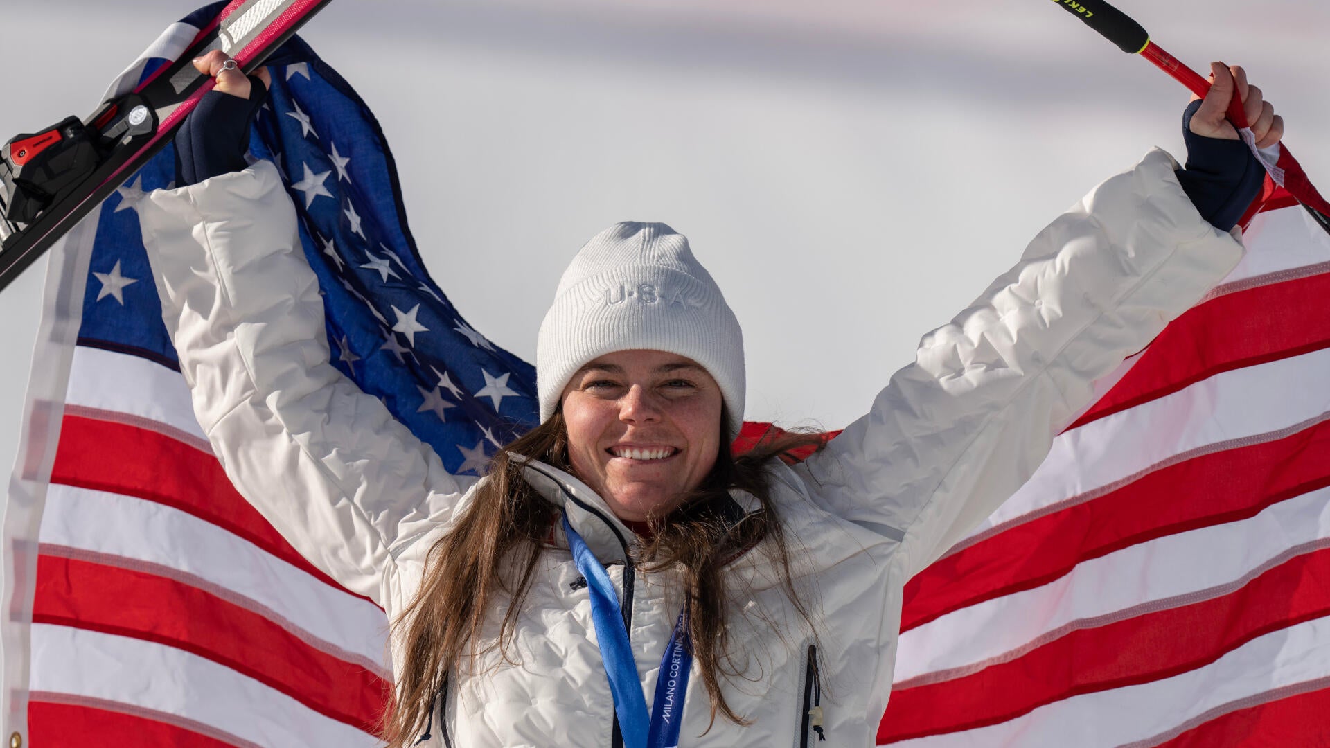 U.S. gold medal-winning skier Breezy Johnson gets engaged moments after crashing out of Super-G