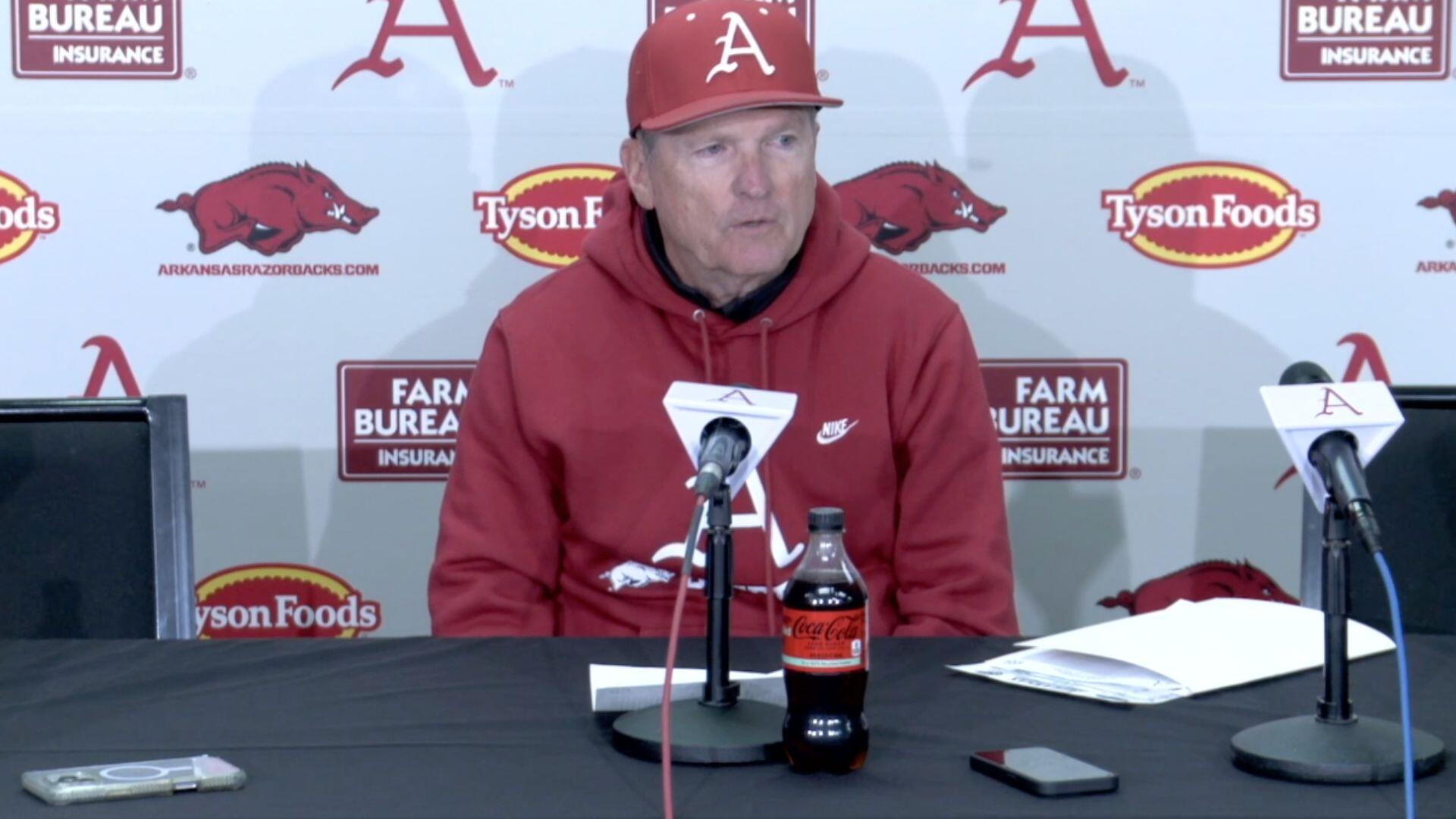 Arkansas Dave R Arkansas' Dave Van Horn recaps loss to Arkansas State Stream of General ...