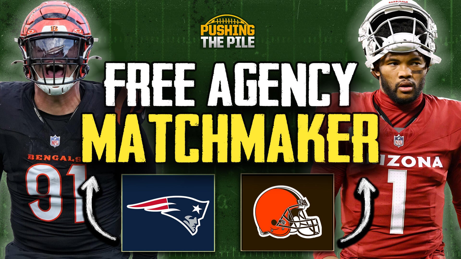 Pushing The Pile - NFL Free Agency Matchmaker + Trent McDuffie Trade ...