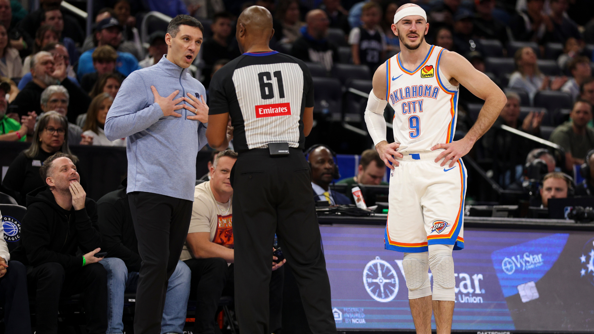 Thunder's Alex Caruso is a hero for blocking a shot with his shoe, even if he didn't get away with it