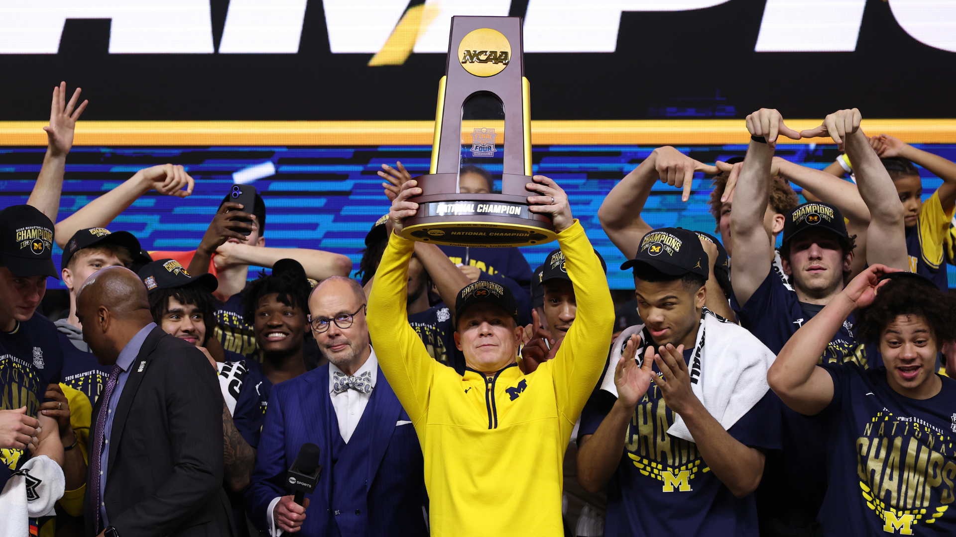 Michigan beats UConn for men's NCAA title; who wins the Masters; UNC hires Michael Malone