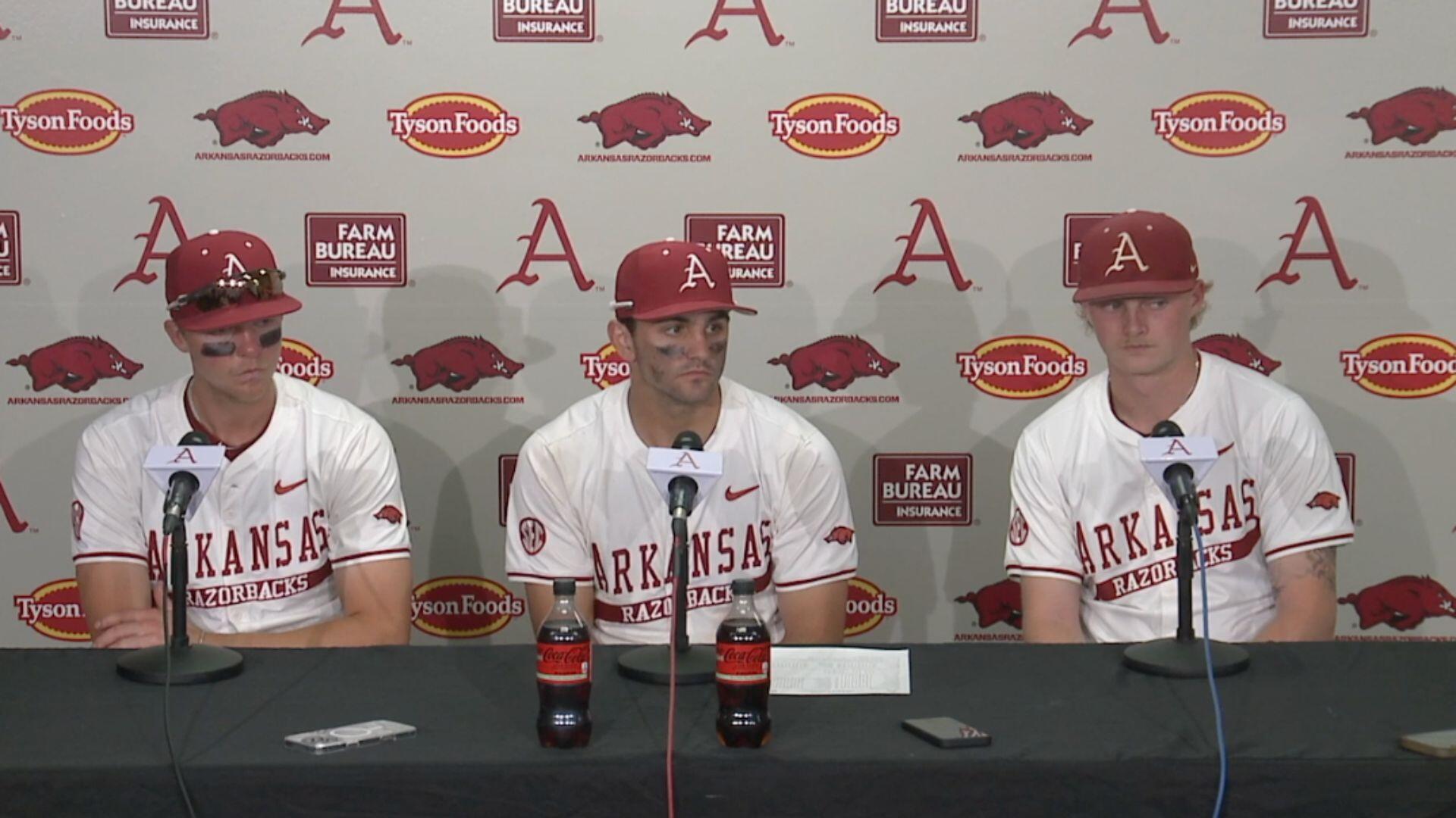 Arkansas' Ryder Helfrick and Reese Robinett talk win over Little Rock ...