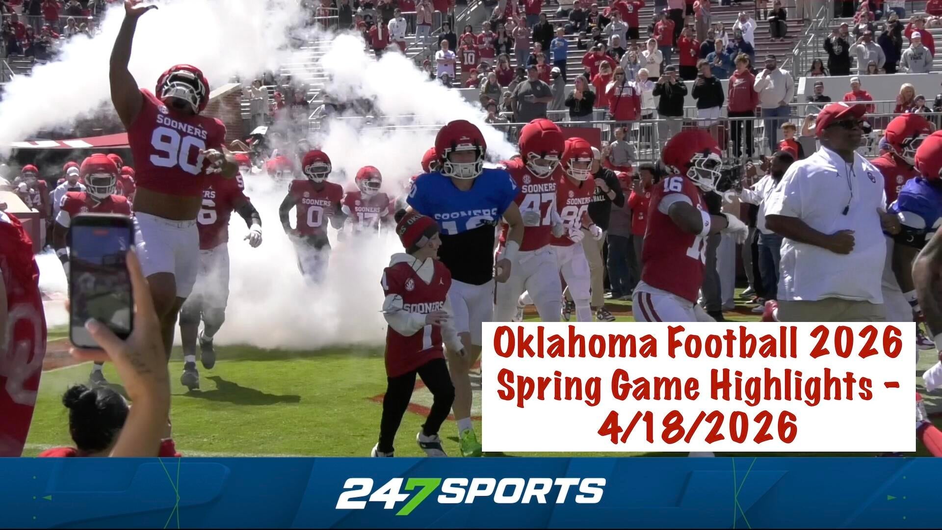HIGHLIGHTS Oklahoma Sooners Football 2026 Spring Game 4 18 2026 Screenshot 2026 04 18 At 2 27 13 Pm 
