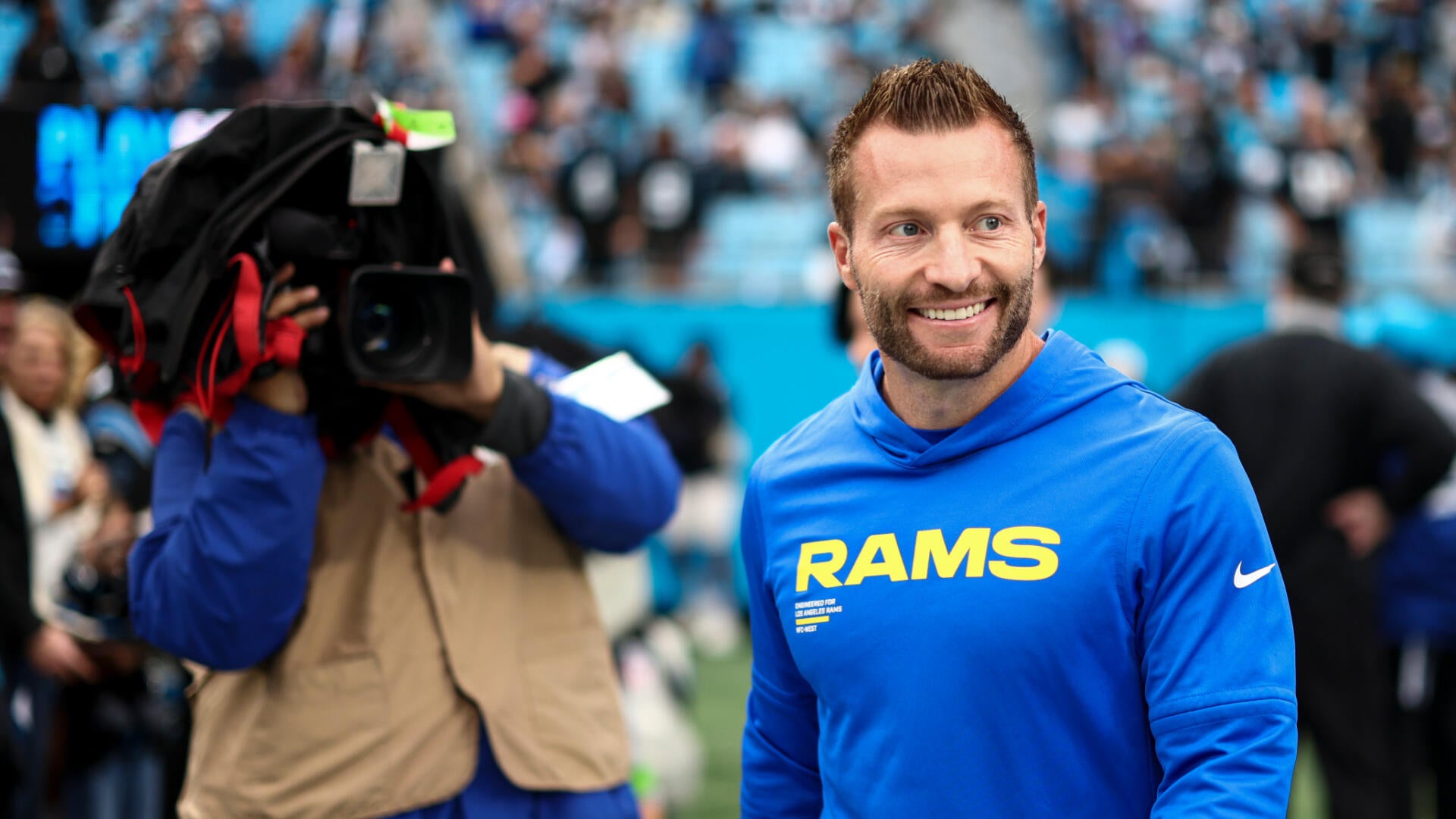 Dan Oscar diberikan kepada... Sean McVay: Bagaimana pelatih kepala Rams menyembunyikan perasaannya setelah pemilihan Ty Simpson
