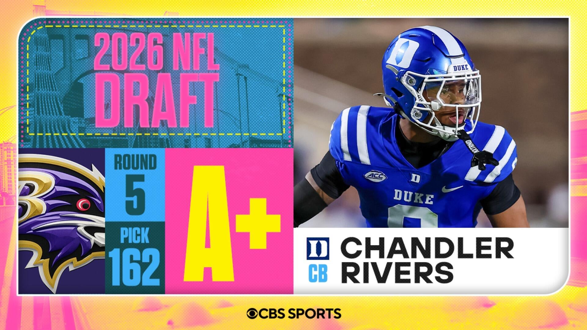2026 NFL Draft Grades: Ravens Select Chandler Rivers No. 162 Stream of ...