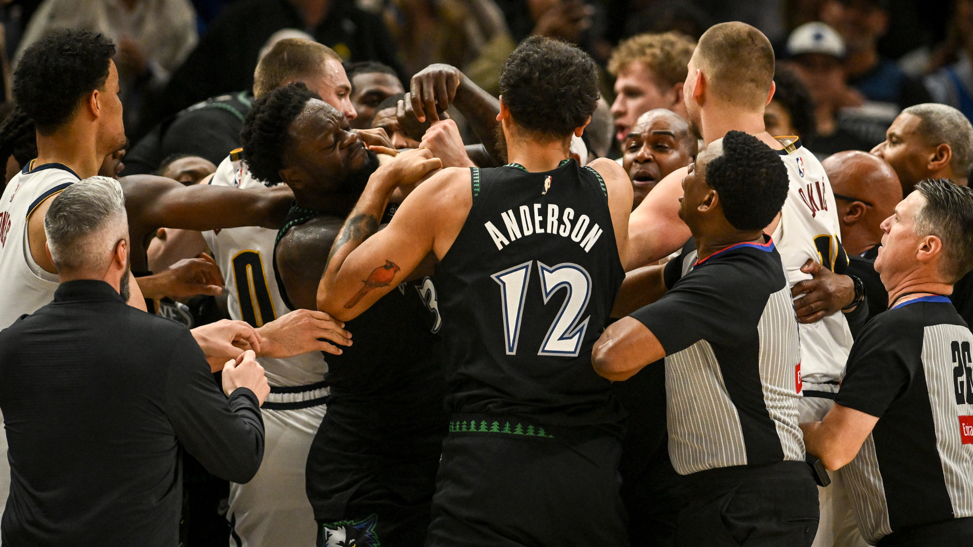 NBA menyelidiki keributan Nuggets vs. Timberwolves dipicu oleh Nikola Jokić, menurut laporan