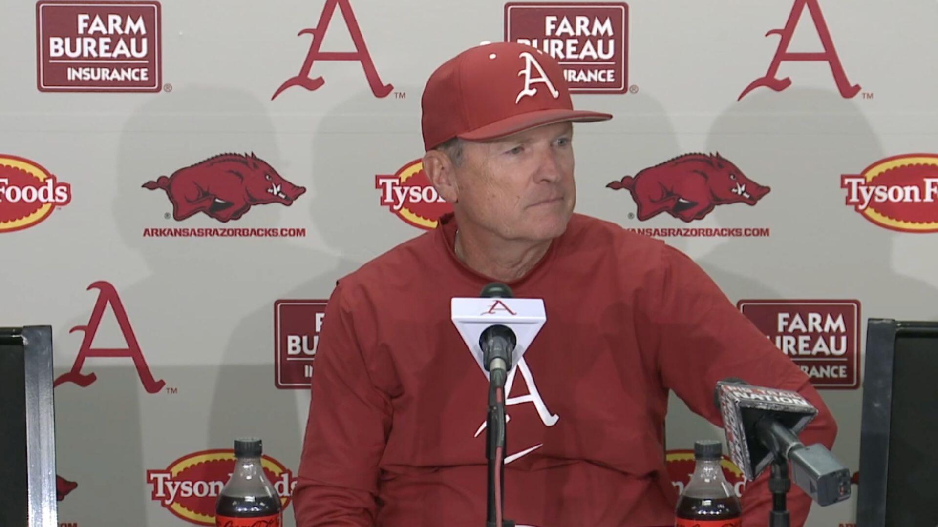 Arkansas Dave R Arkansas' Dave Van Horn recaps win over Northwestern State Stream of ...
