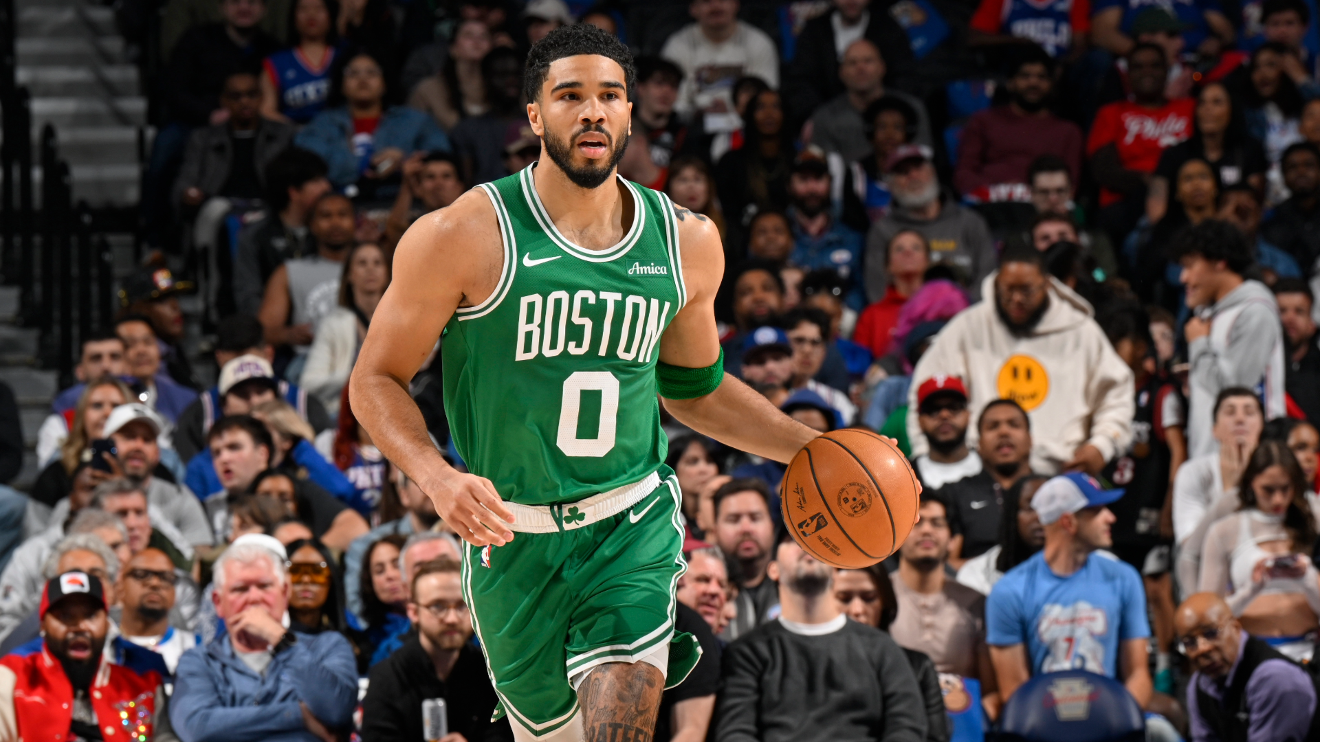 Jayson Tatum out for Celtics' pivotal Game 7 vs. 76ers with 'left knee stiffness'