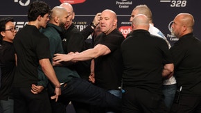 Things got HEATED between Khamzat Chimaev and Sean Strickland at UFC 328 press conference