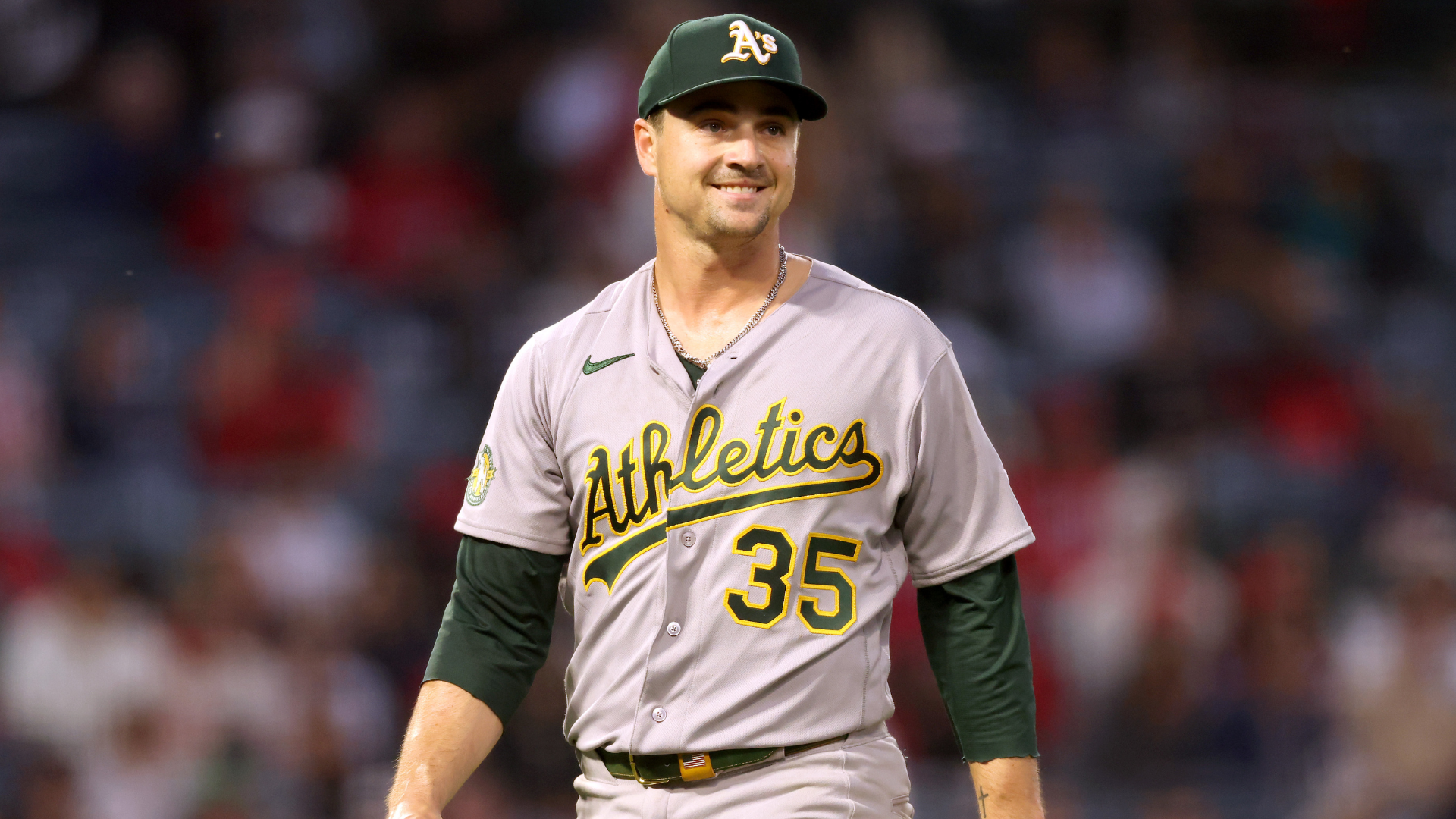 A's pitcher J.T. Ginn loses no-hitter and then the game vs. Angels in span of four pitches