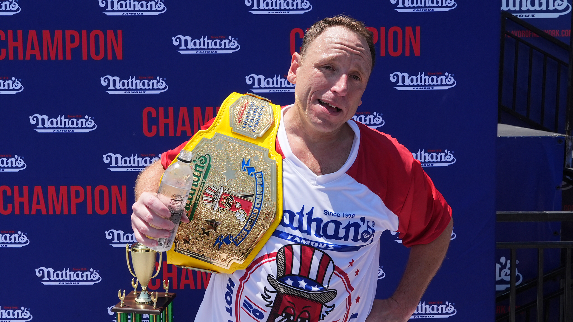 Joey Chestnut to Compete in 2026 Nathan's Hot Dog Eating Contest Despite Battery Charge Probation