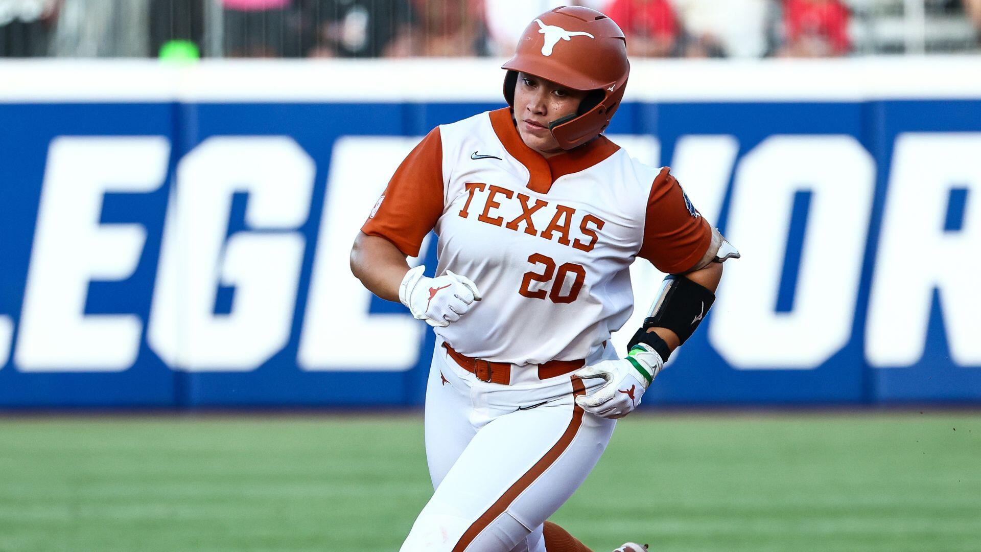 2026 Women's College World Series: Katie Stewart's early HR sparks Texas past Texas Tech in Game 1 of finals