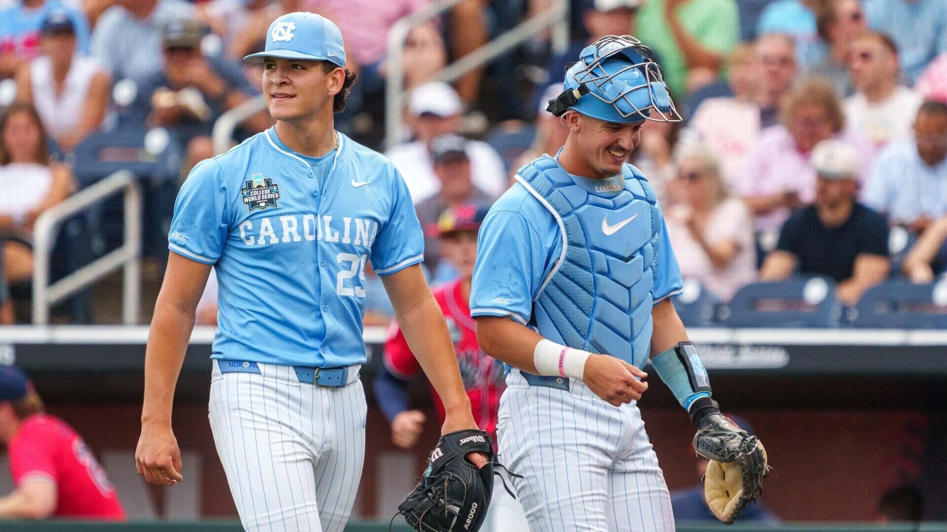 2026 College World Series: North Carolina, West Virginia victorious on Day 1 in Omaha
