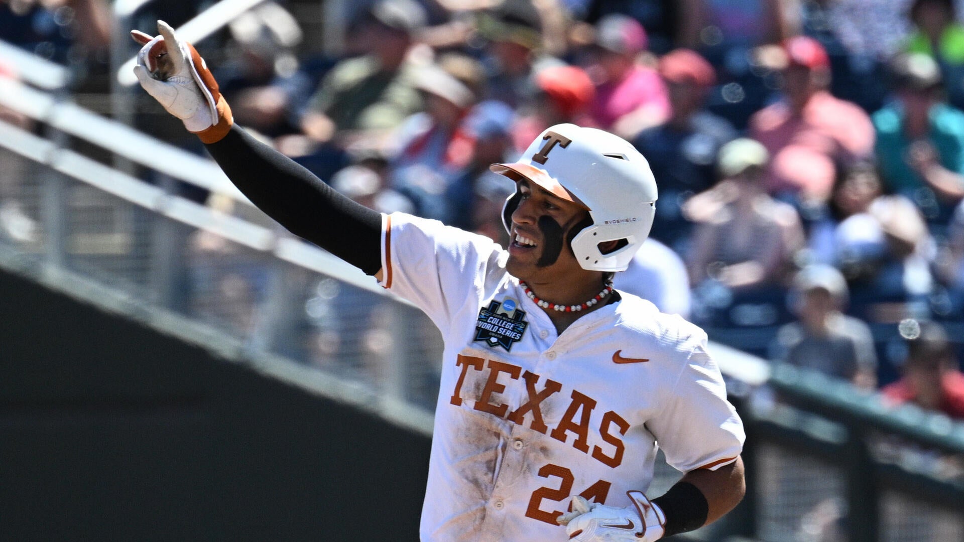 2026 College World Series: Adrian Rodriguez keeps Texas alive with historic seven-RBI cycle