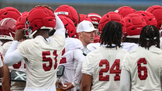 USC spring football practice at Howard Jones/Brian Kennedy Fields.