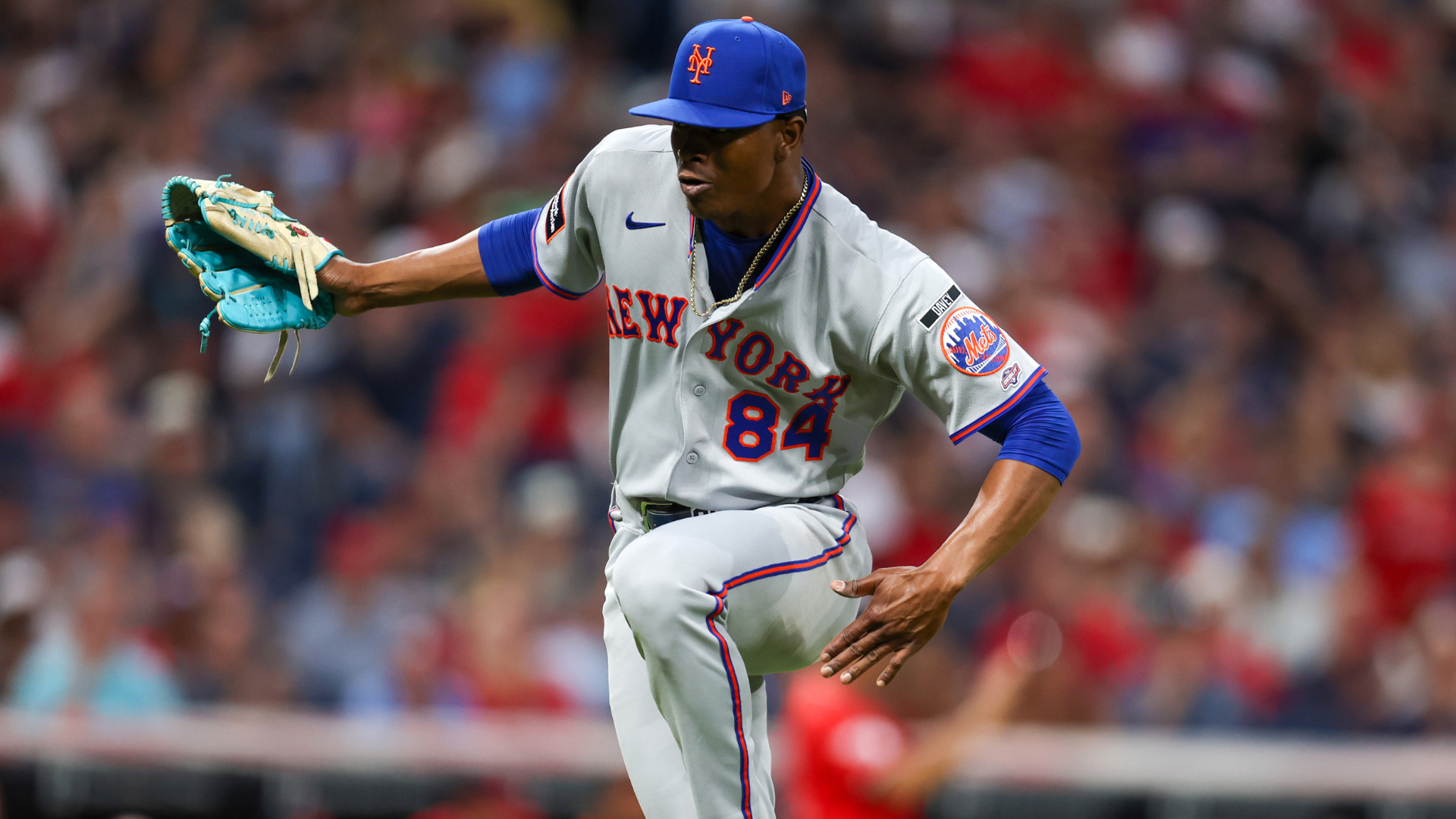 Mets reliever Jefry Yan reacts to boos as his viral strikeout celebration reaches the majors
