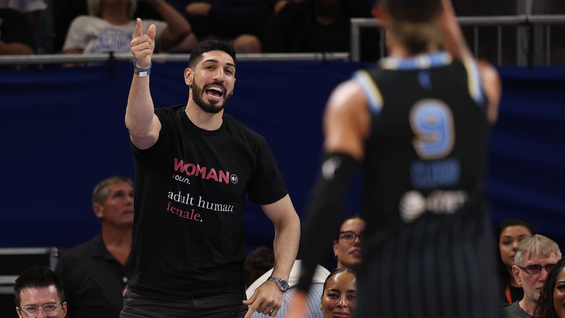 Enes Kanter Freedom ejected from courtside seat at WNBA game after altercation with Sky guard Natasha Cloud