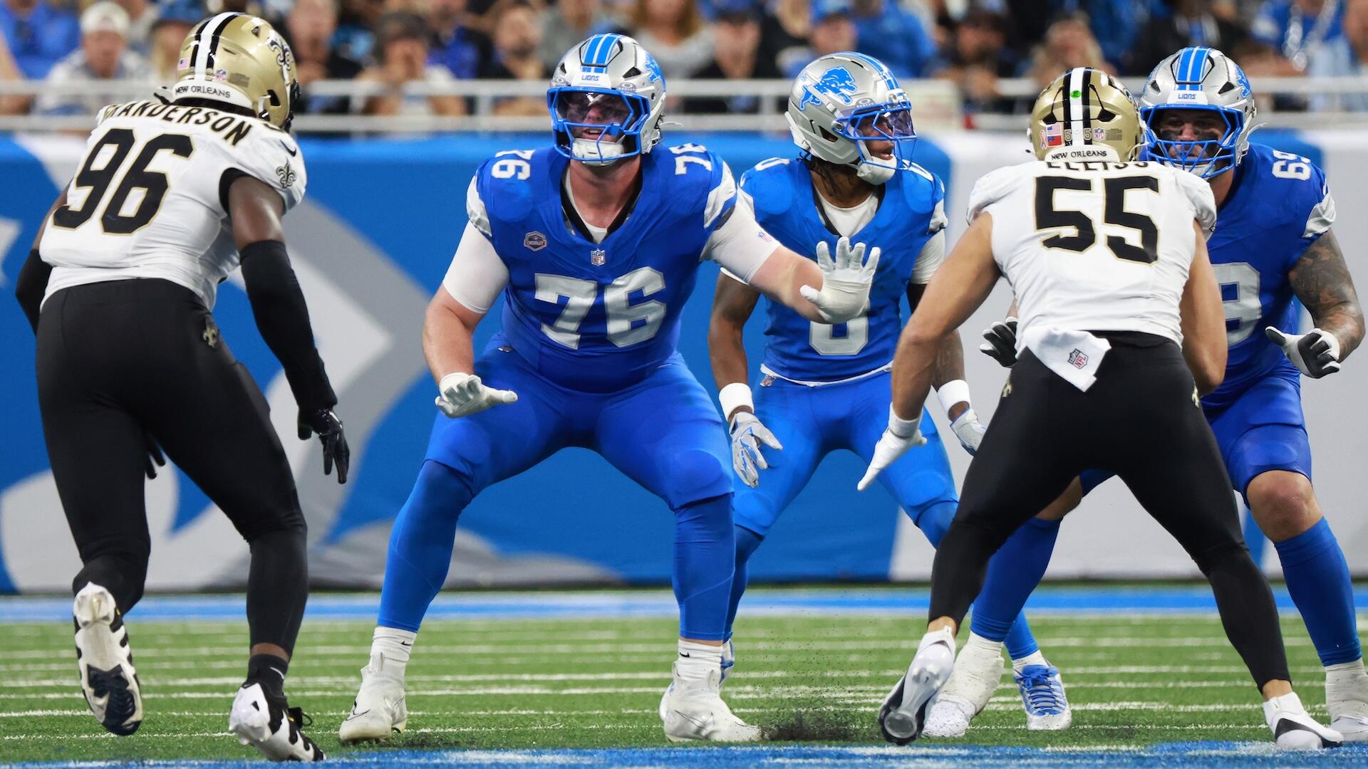 NFL Week 2 injury report: Lions down two starting offensive lineman vs. Bills, including Blake Miller