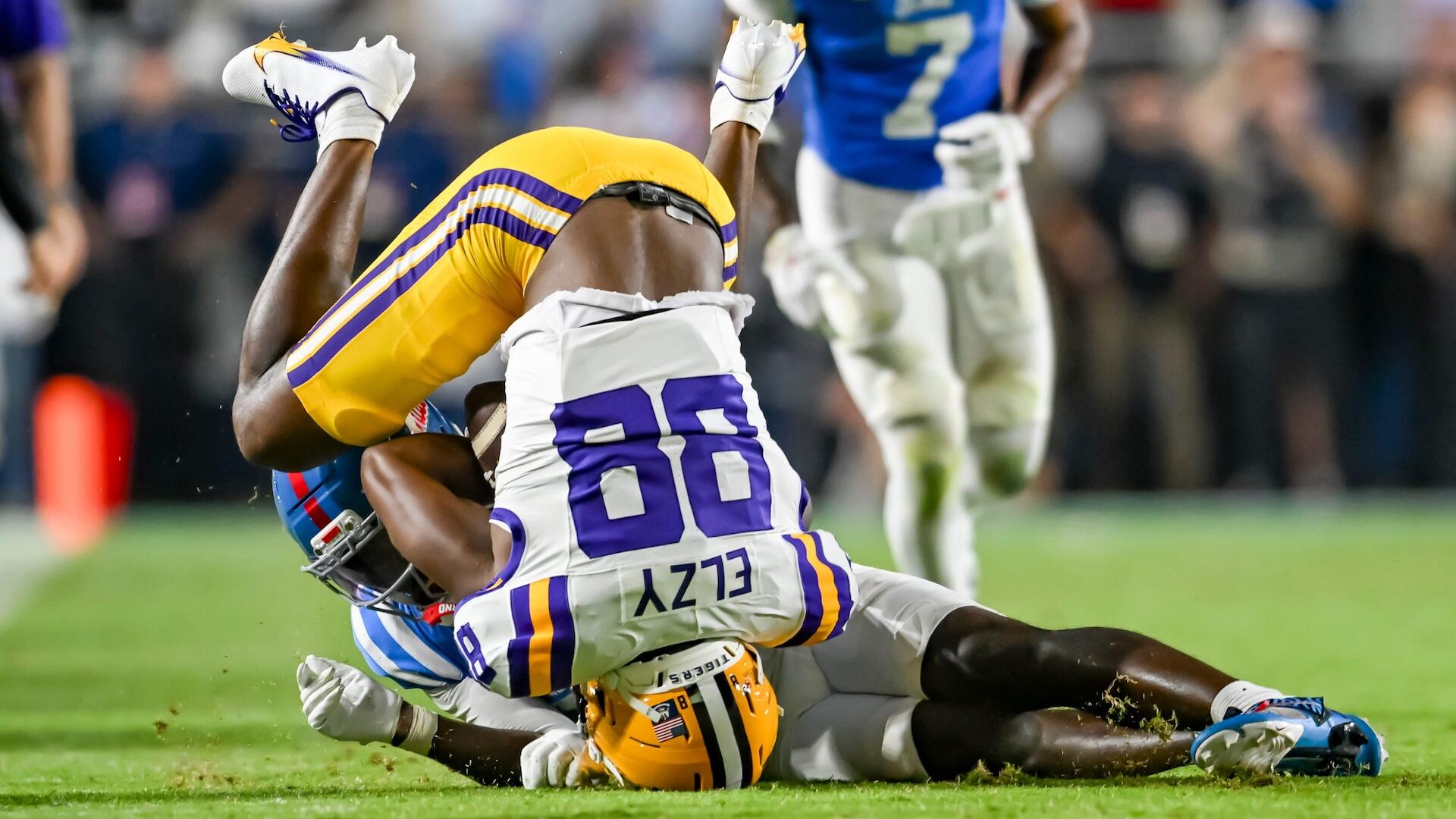 Malik Elzy 88, The Ole Miss Rebels take on the LSU Tigers.  September 19, 2026; Oxford, MS, USA;  at Vaught-Hemingway Stadium.