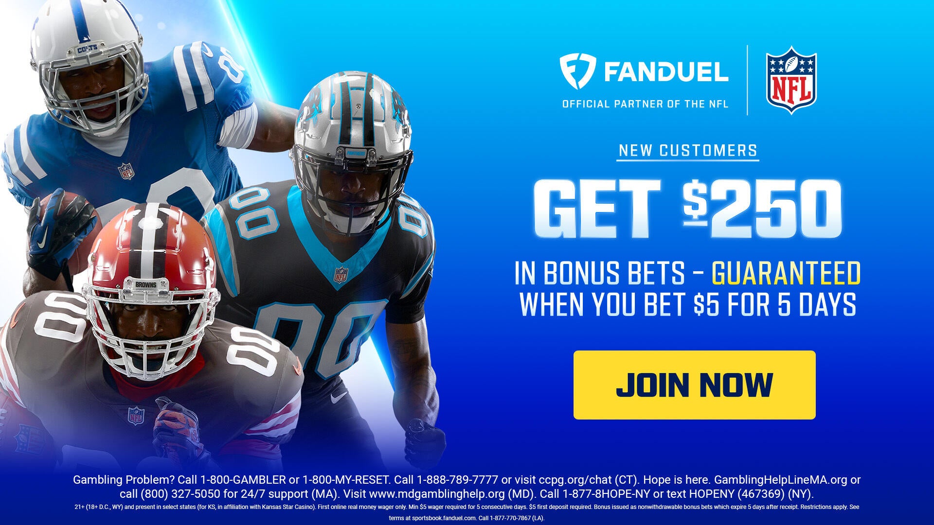 Use FanDuel promo code to get $250 in bonus bets by targeting Giants vs. Rams on NFL Monday Night Football