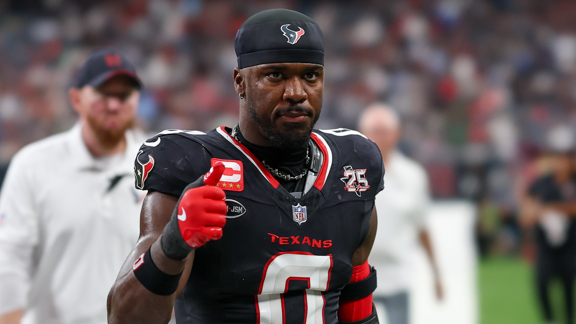 NFL threatens Texans' Azeez Al-Shaair over messaging: Here's what the rulebook says