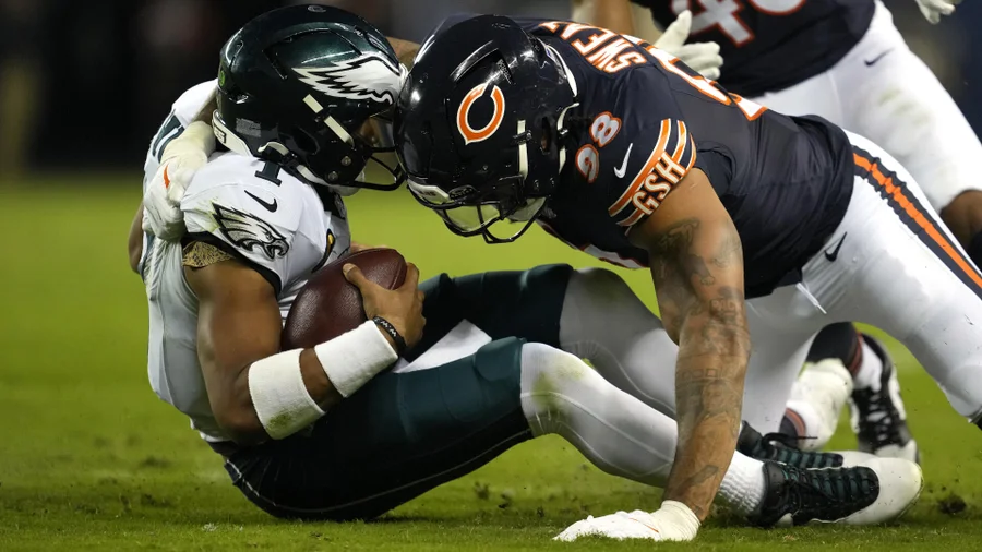 Today at 10:42pm Who's to blame for Eagles' embarrassing loss to Bears? Jalen Hurts bears big responsibility but not all