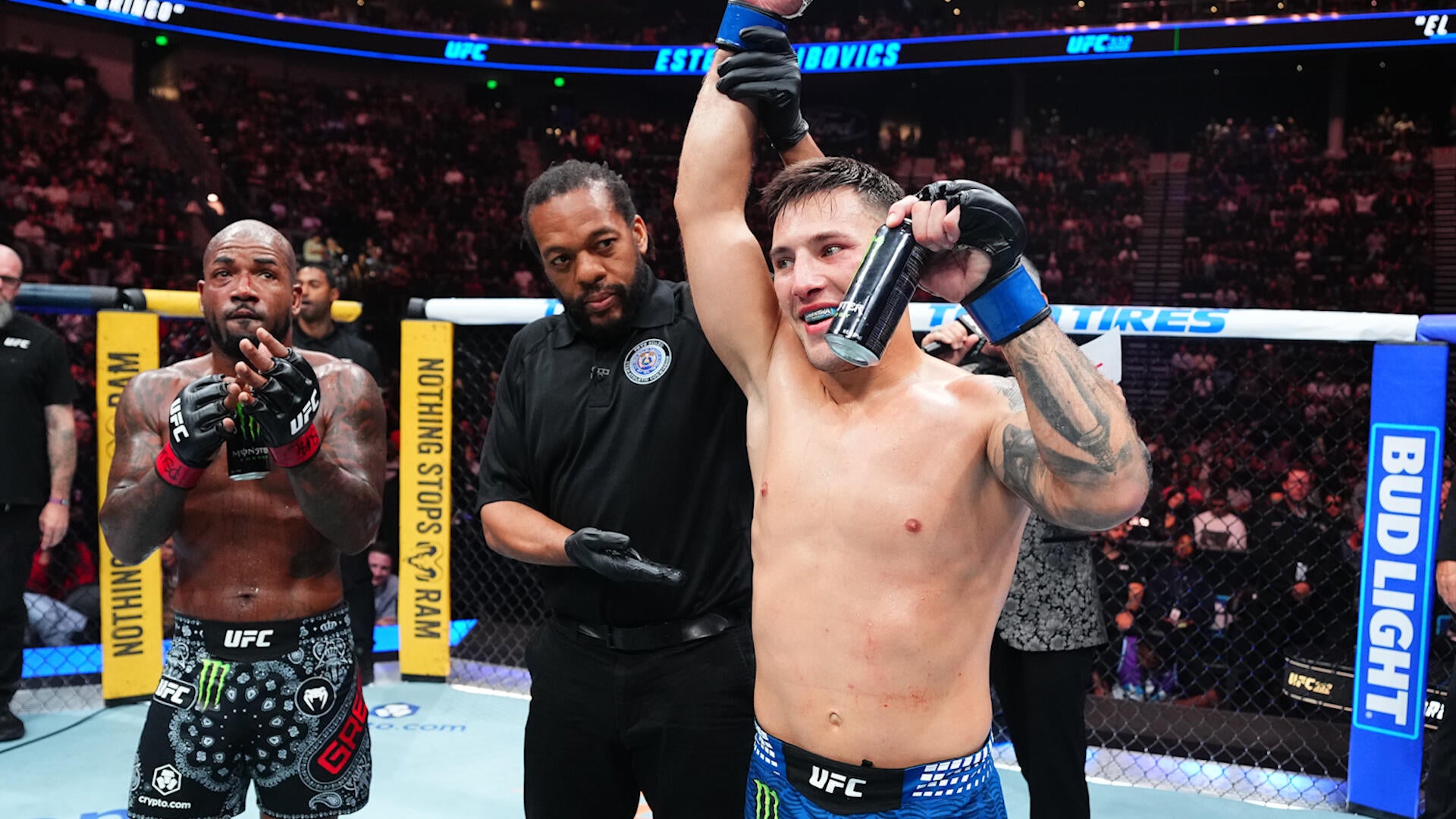 Esteban Ribovics after defeating King Green at UFC 332