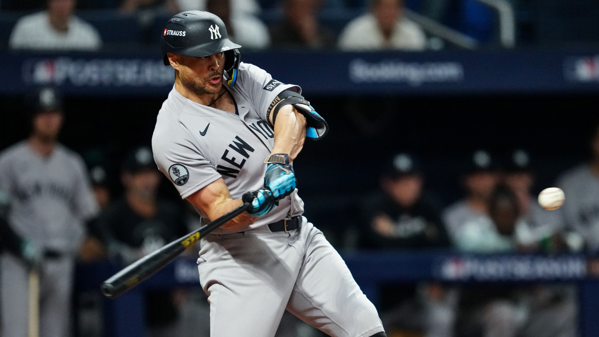Why Aaron Boone liked what he saw in Giancarlo Stanton's first at-bat since April despite strikeout