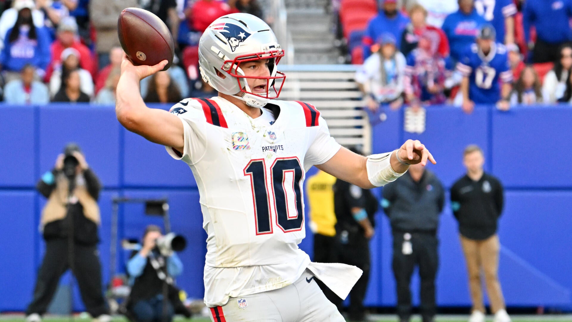 Week 5 Fantasy Football projection risers and fallers: Drake Maye and Malik Nabers bounce back