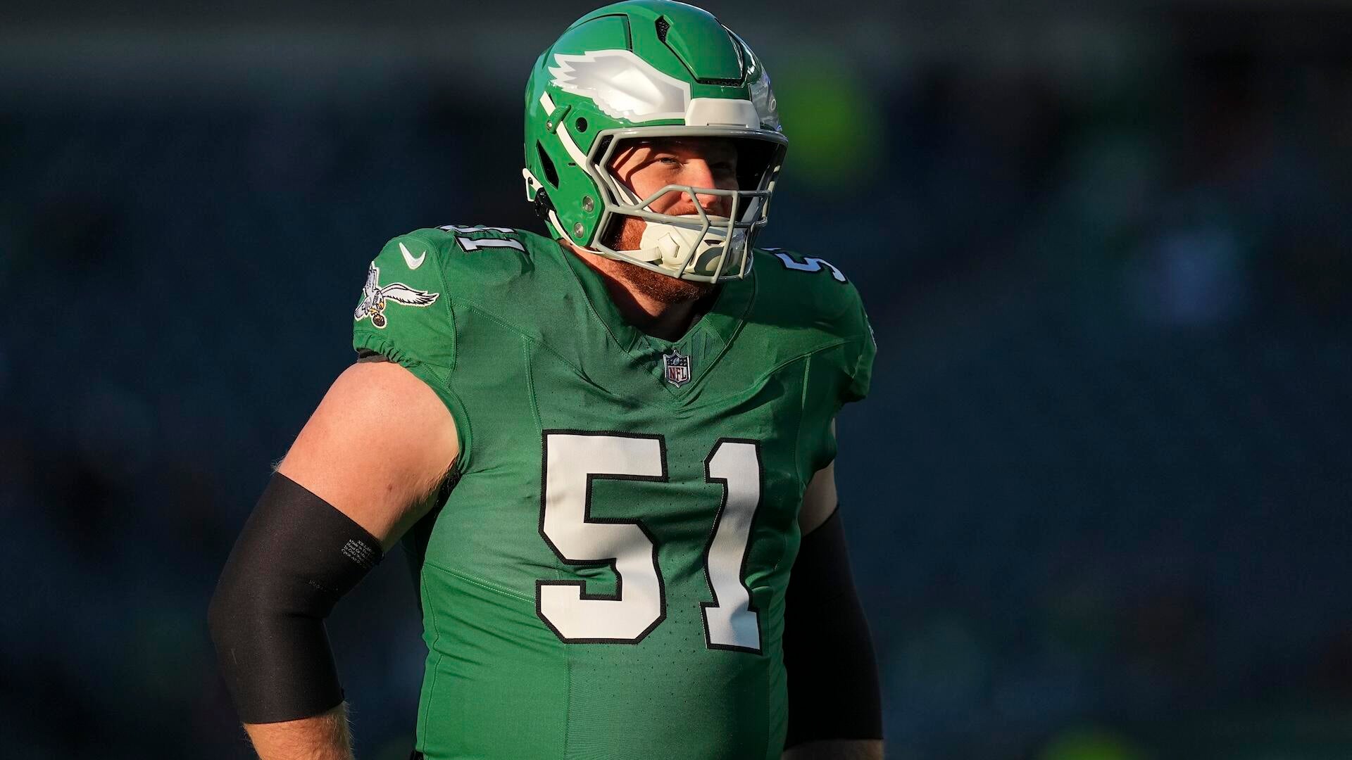 Eagles trade Pro Bowl center Cam Jurgens to the Ravens for two draft selections