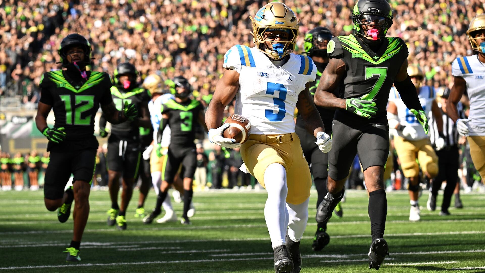 College football score predictions for Week 7, 2026: Model likes UCLA (-2.5) against Wisconsin