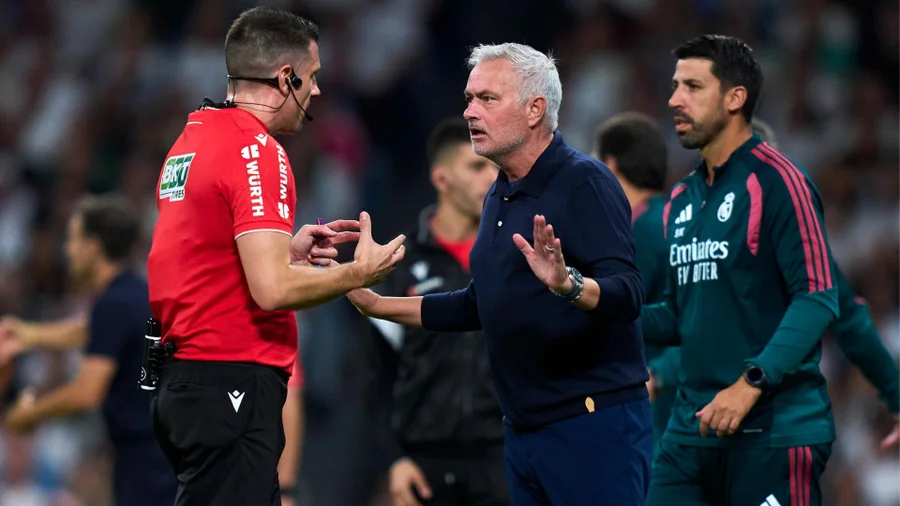 Today at 12:10pm Real Madrid's Jose Mourinho skips press conference after Vini Jr.'s hair-pulling incident leads to red card