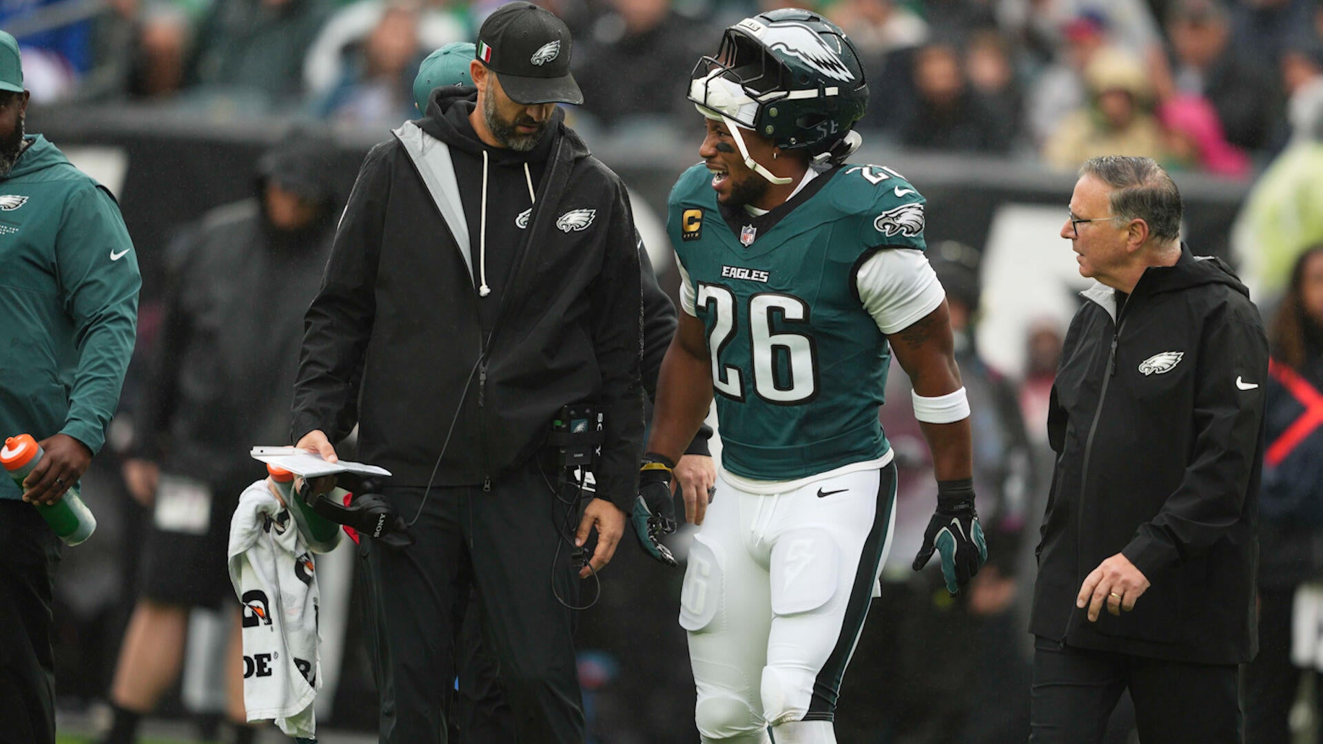 Eagles Hopeful Saquon Barkley, Devonta Smith Return Week 6