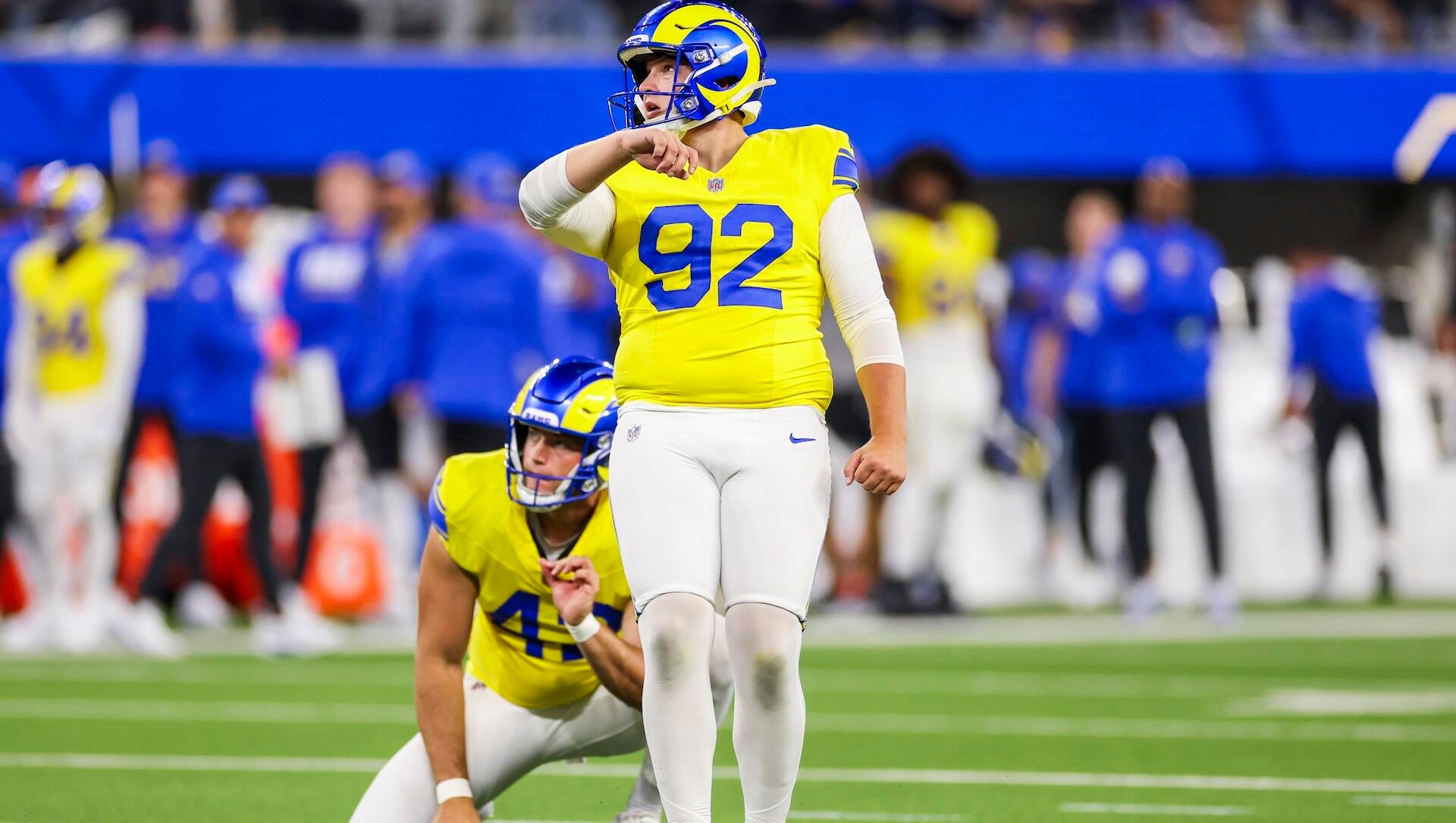 Sources: Rams release kicker Mevis after miscues in OT loss to Bills