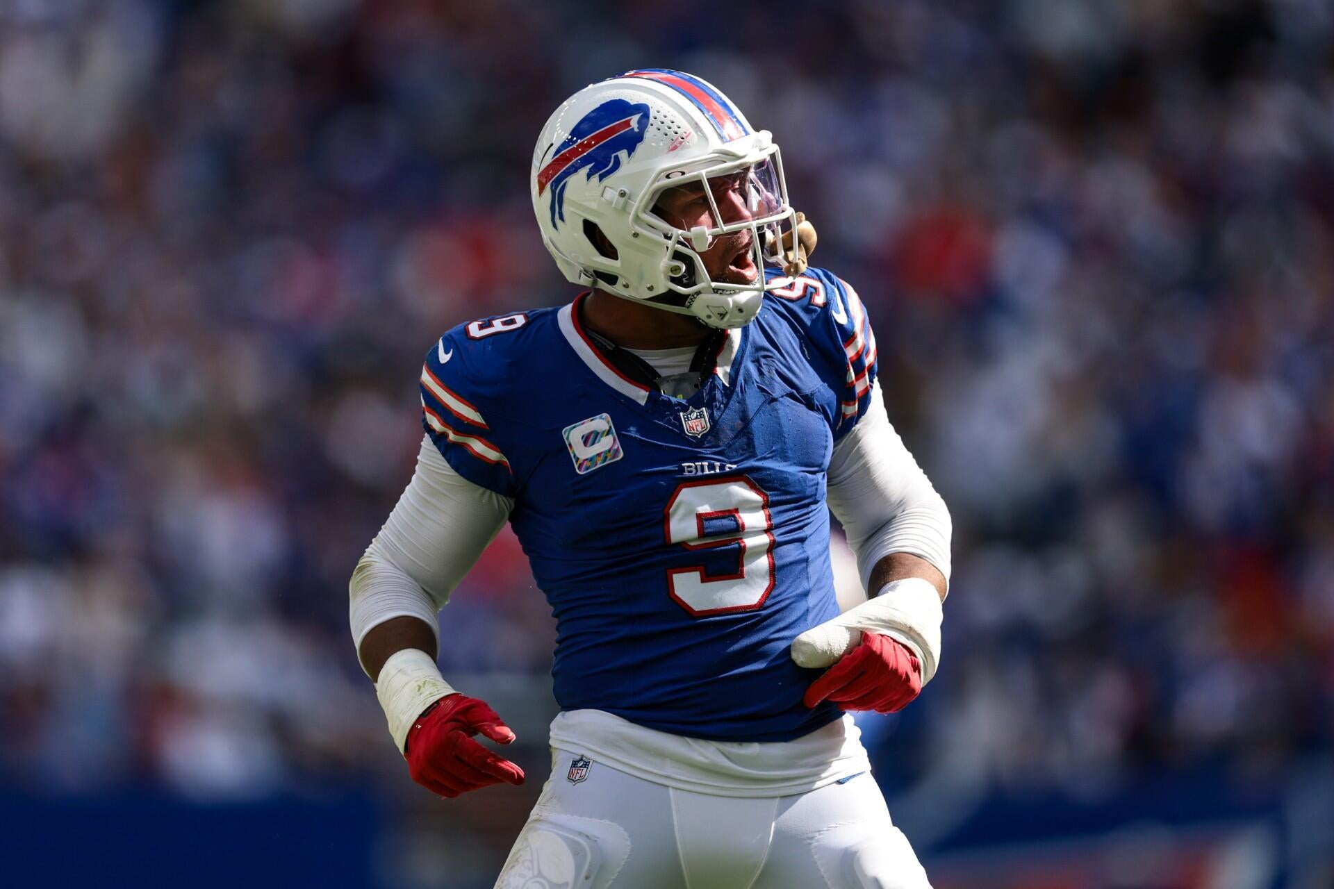 Rams left tackle throws punch at Bills' Bradley Chubb following Buffalo's stunning Monday night win