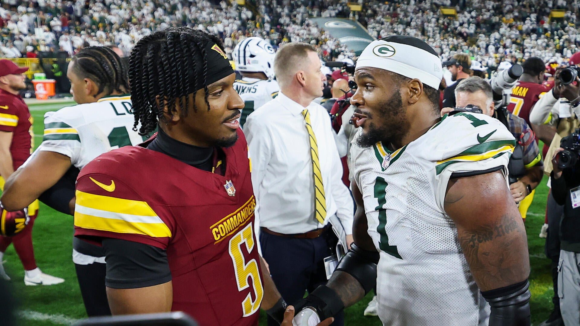 Micah Parsons rips into Jayden Daniels for OT blunder vs. Giants:  'That is disgusting, bro'