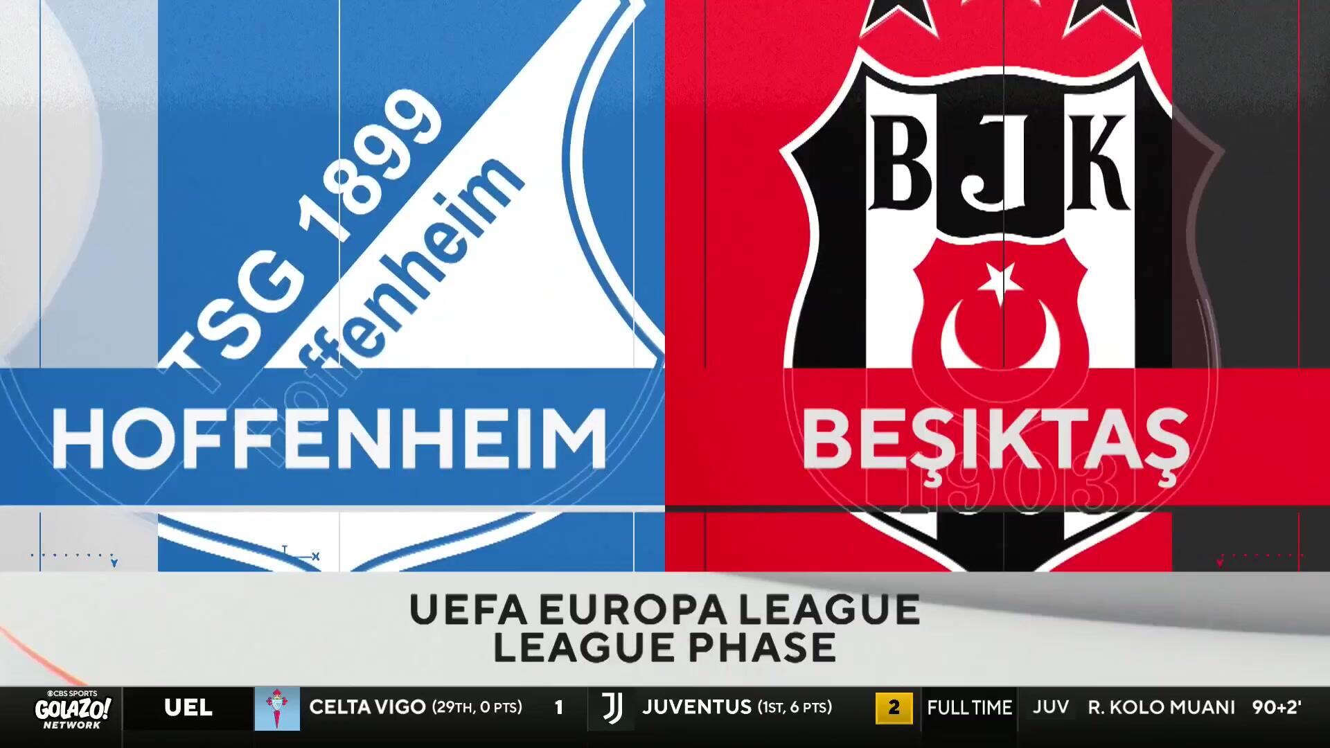 Hoffenheim vs. BeÅŸiktaÅŸ: UEL Match Highlights (10/15) - Scoreline