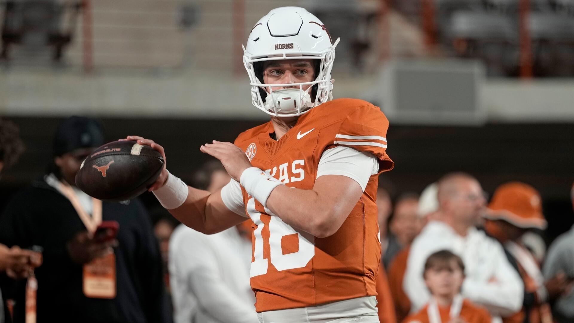 College football score predictions for Week 8, 2026: Model backs Texas (-3.5) against Ole Miss