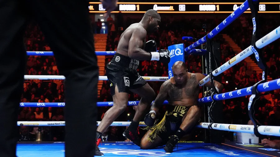Today at 12:49pm Daniel Dubois runs through Fabio Wardley with second-round TKO to retain heavyweight title