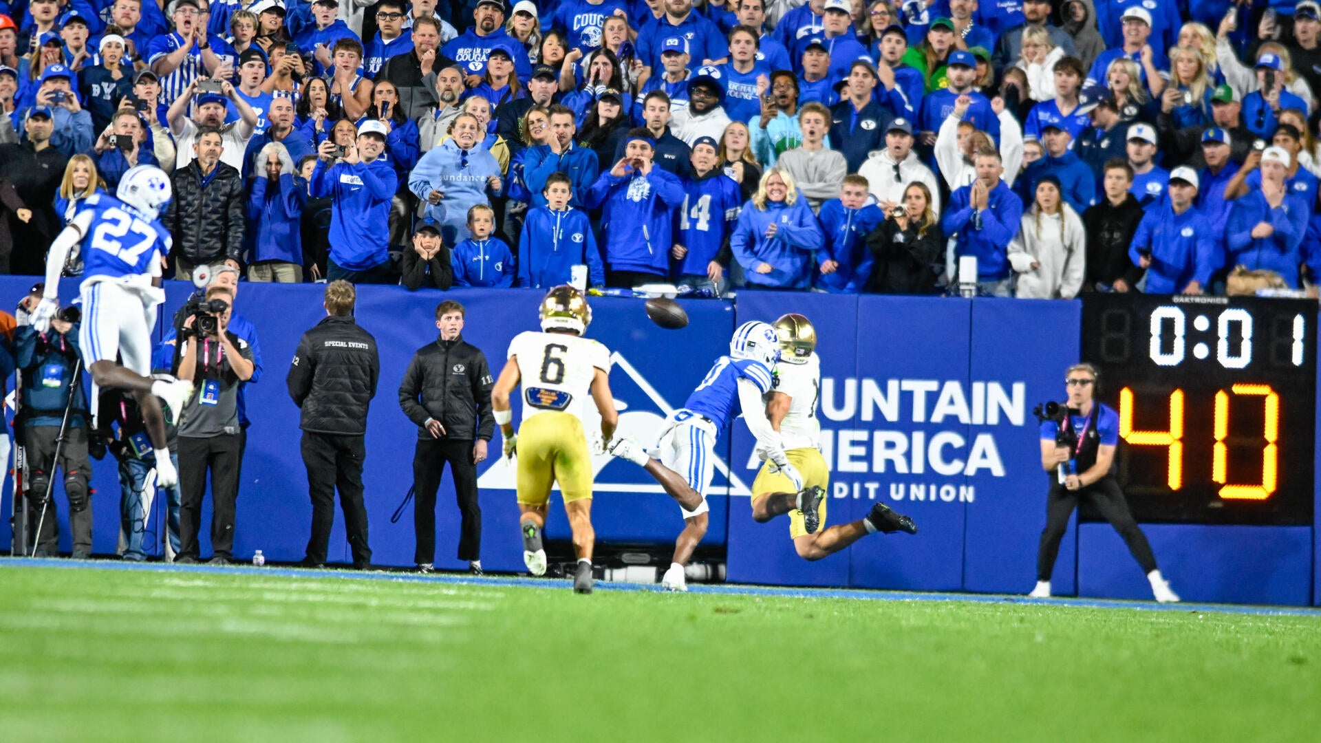 Big 12 rules Notre Dame should have been allowed another play after officiating error in loss to BYU