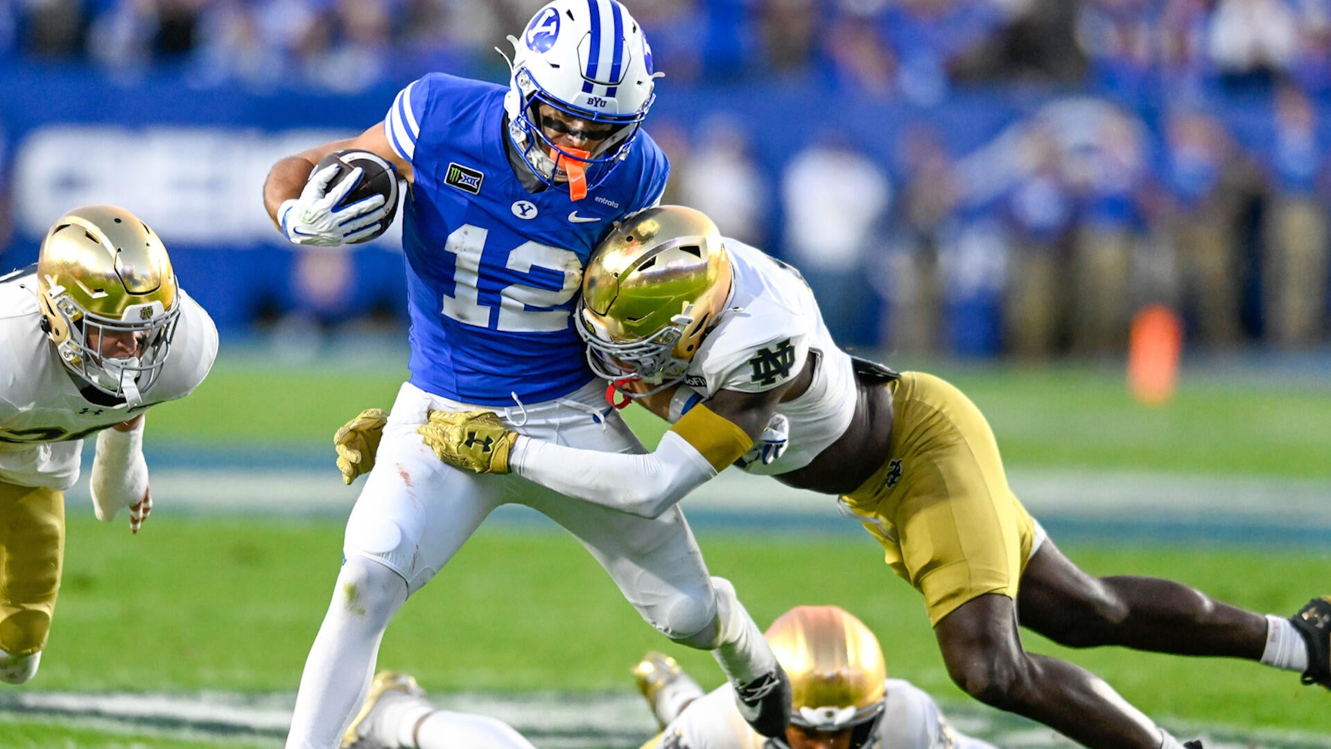 Bear Bachmeier's 4 TDs Lift BYU Past Notre Dame