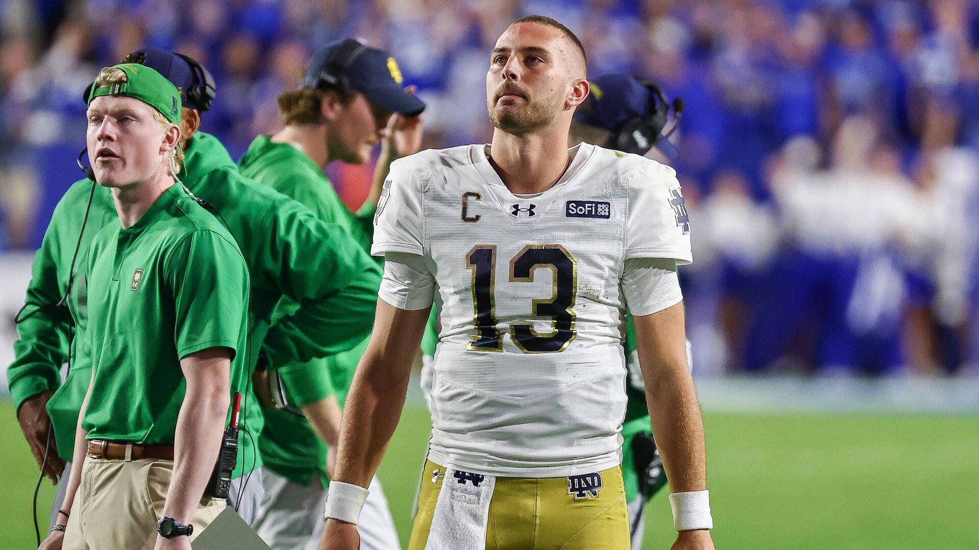 How CJ Carr's rough night vs. BYU raises new doubts about Notre Dame's title ceiling