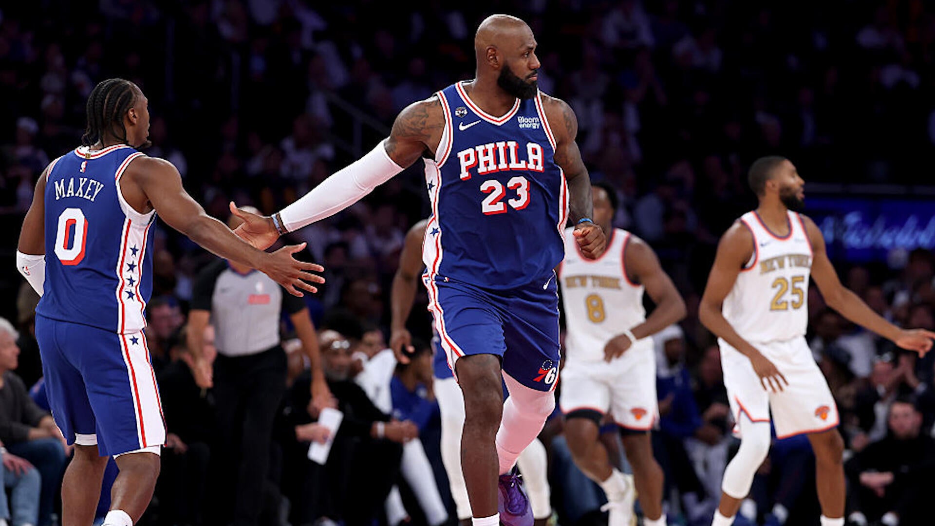76ers Outduel Knicks, Spoil Banner Night