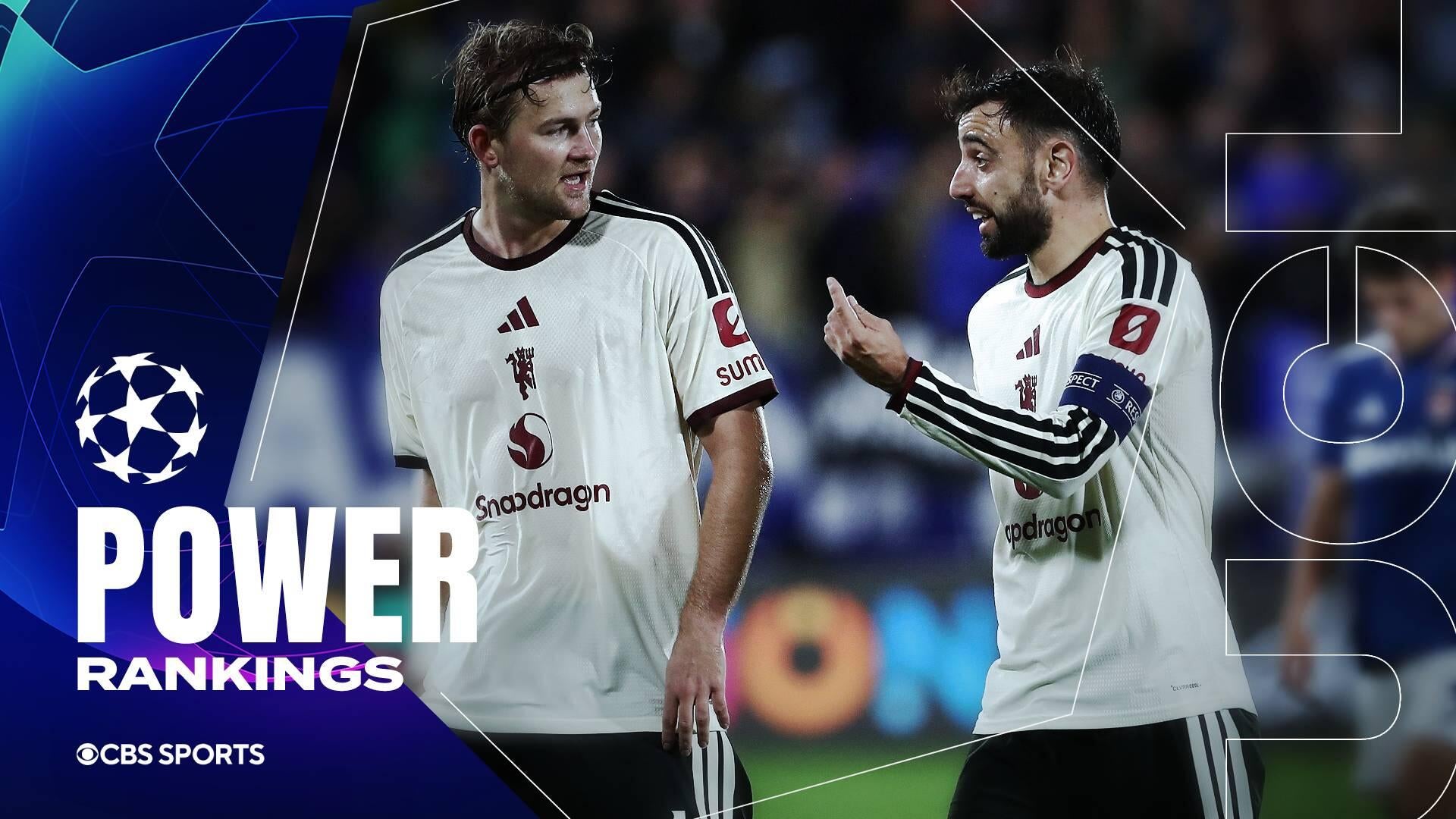 Champions League Power Rankings: How low can struggling Manchester United go?
